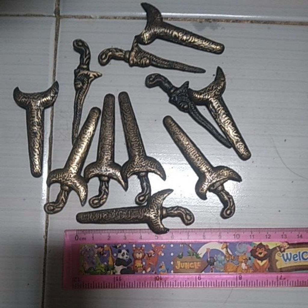 sovenir kerajinan tangan keris naga kuningan