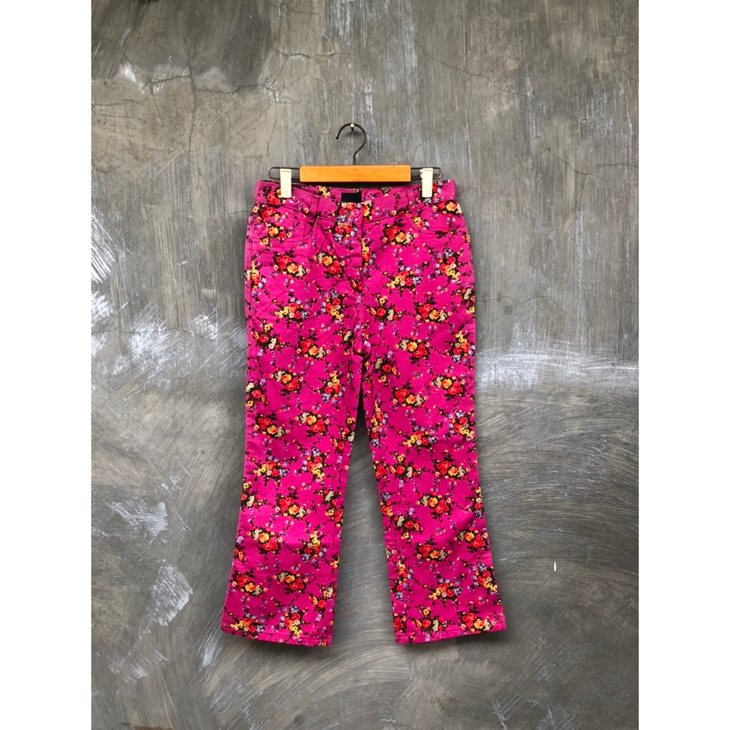 Dolce And Gabbana Flowers Pattern Pants