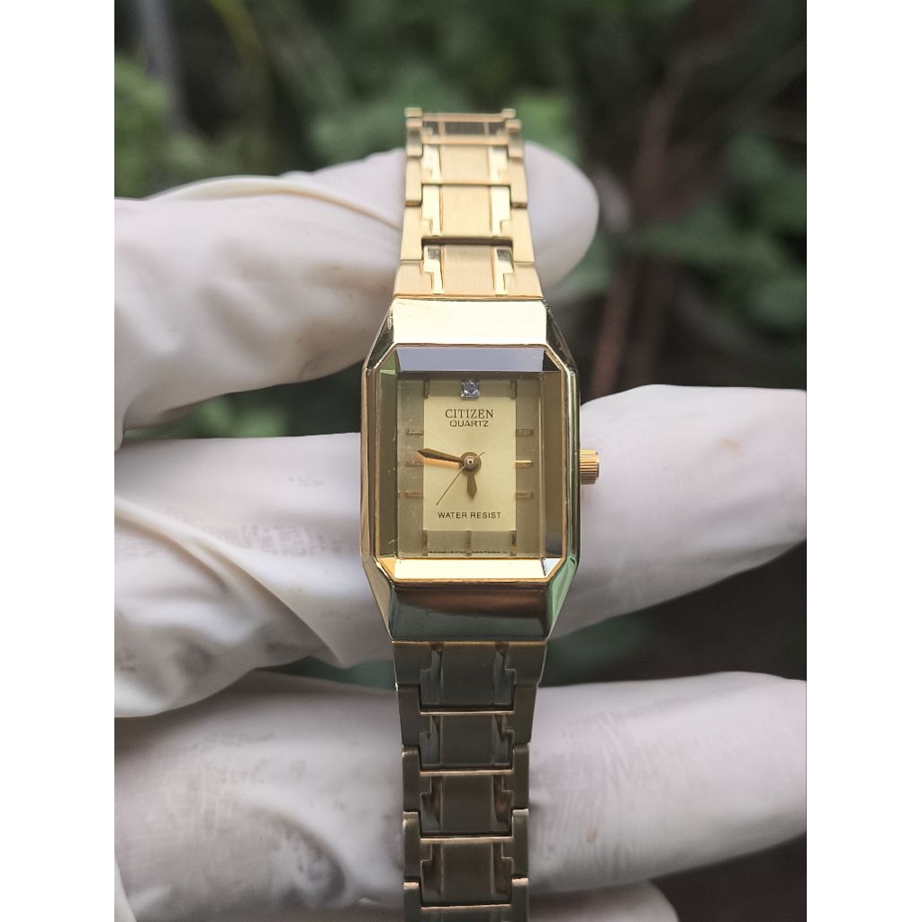 (Harga Net) Jam Tangan Citizen Tank 5930-S022592 HSB Quartz (Baterai) All Original Vintage Rare (Lan