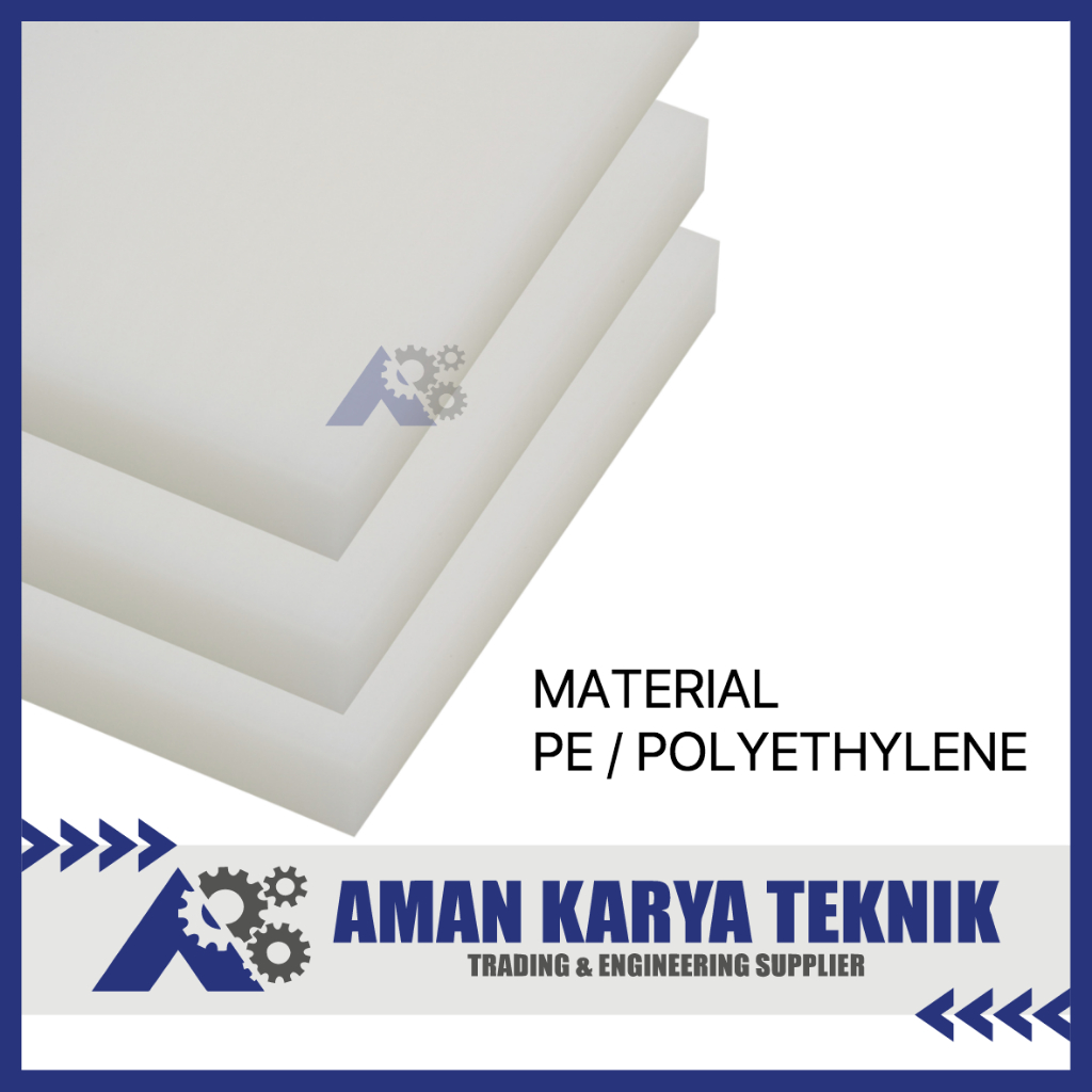 Nylon/Polyethylene Lembaran ( PE Sheet ) 12 mm x 12 cm x 20 cm