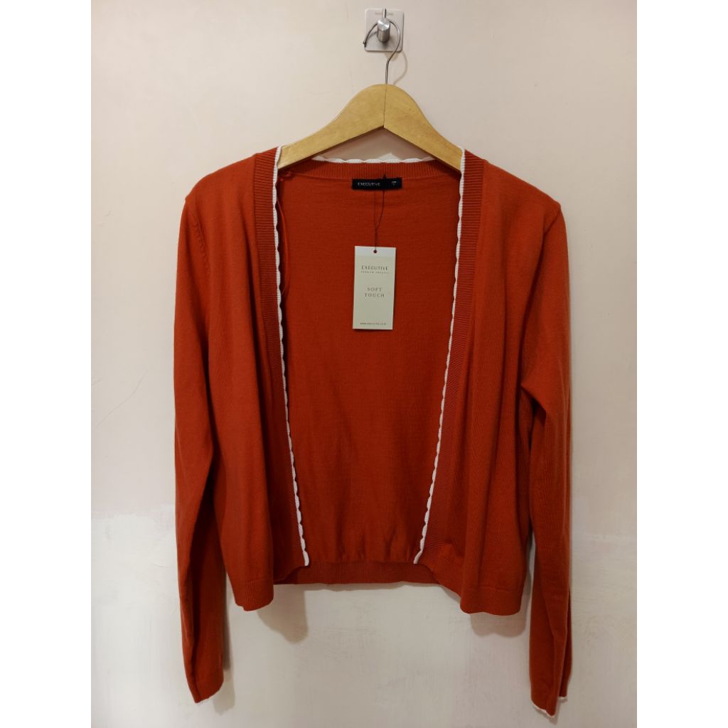 EXECUTIVE CARDIGAN WANITA LENGAN PANJANG FLAT KNIT  SOFT TOUCH ORIGINAL