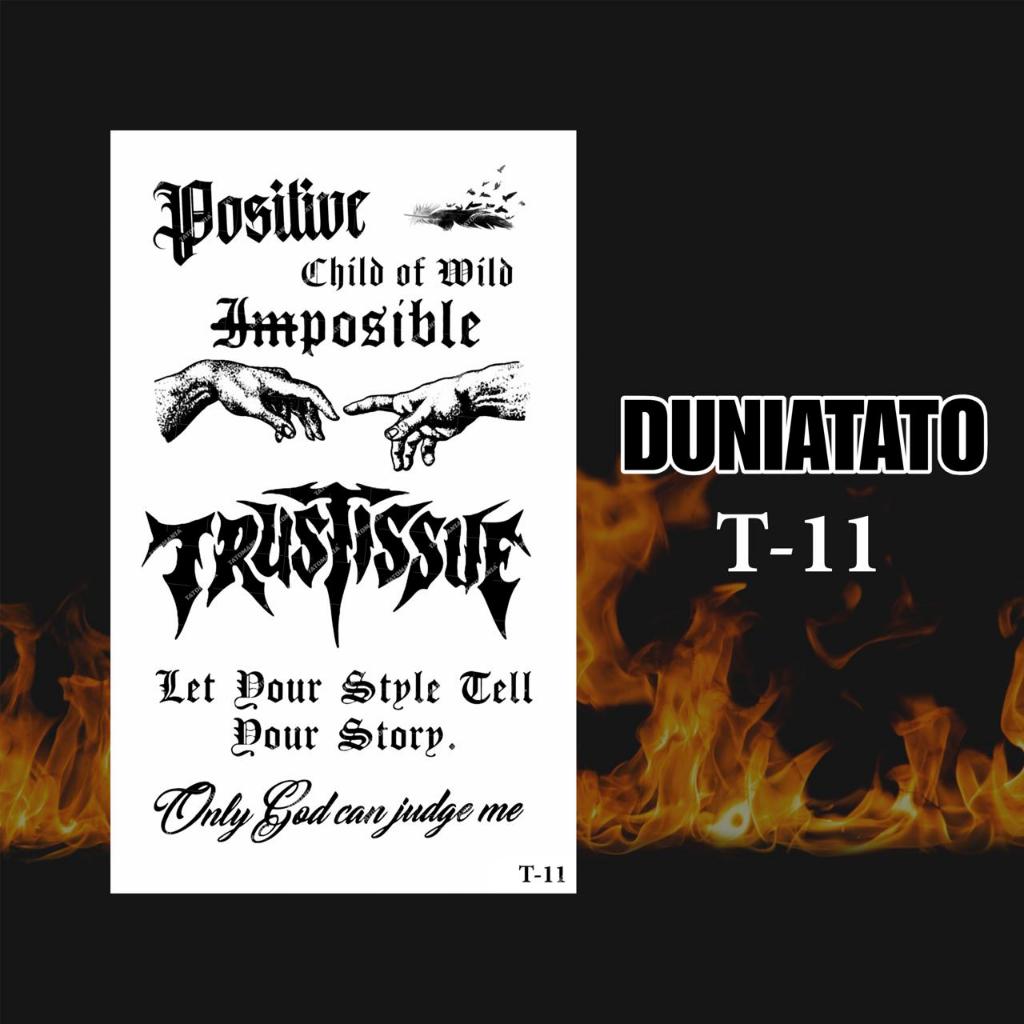 Duniatato-Stiker tato temporer semi permanen tulisan-11