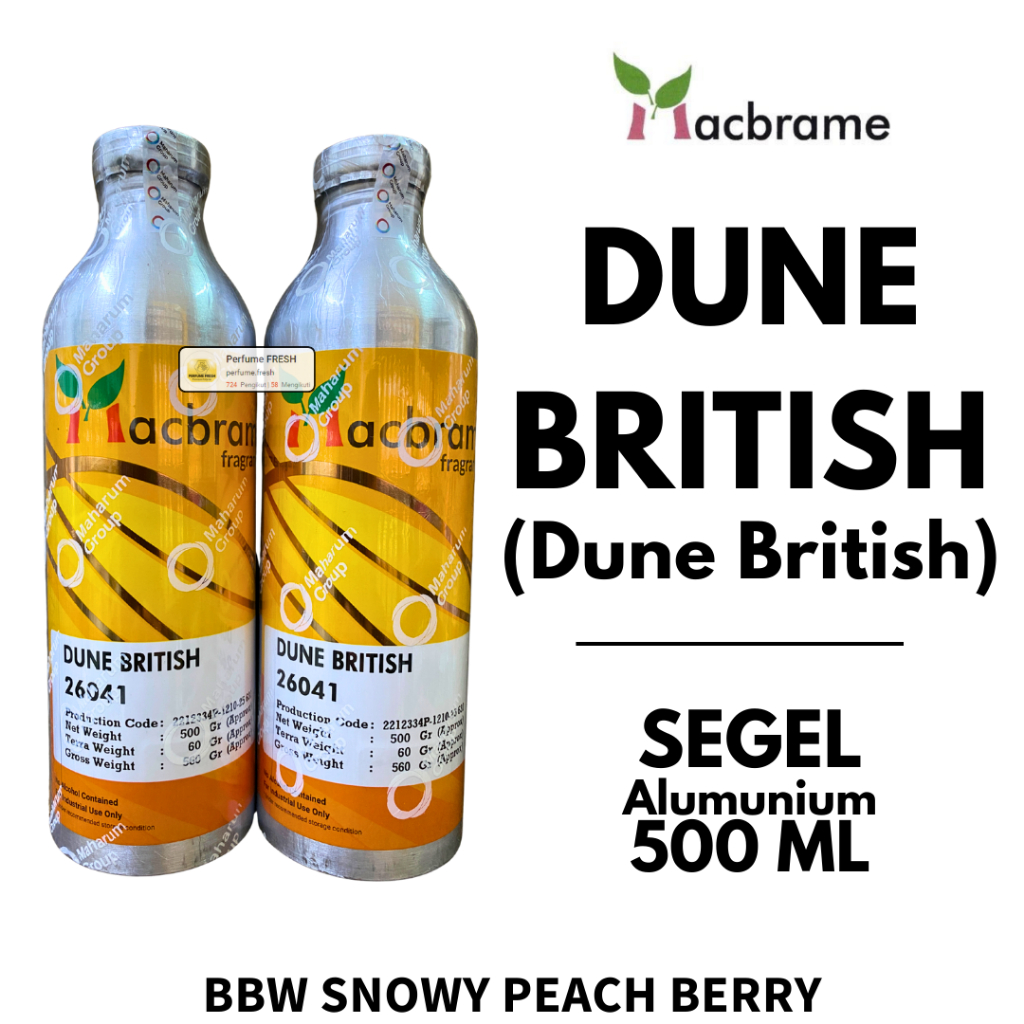 DUNHIL LONDON ( 250 ML SEGEL Alumunium ) Bibit Parfum MACBRAME DUNE BRITISH