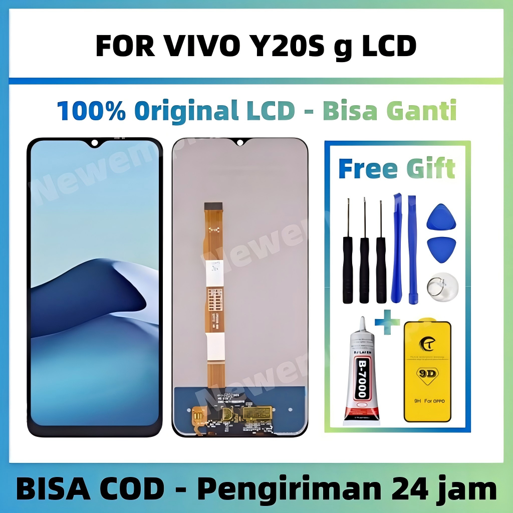 Original LCD VIVO Y20S g / v2038 / v2037 Fullset touchscreen replacement / for vivo y20s g LCD