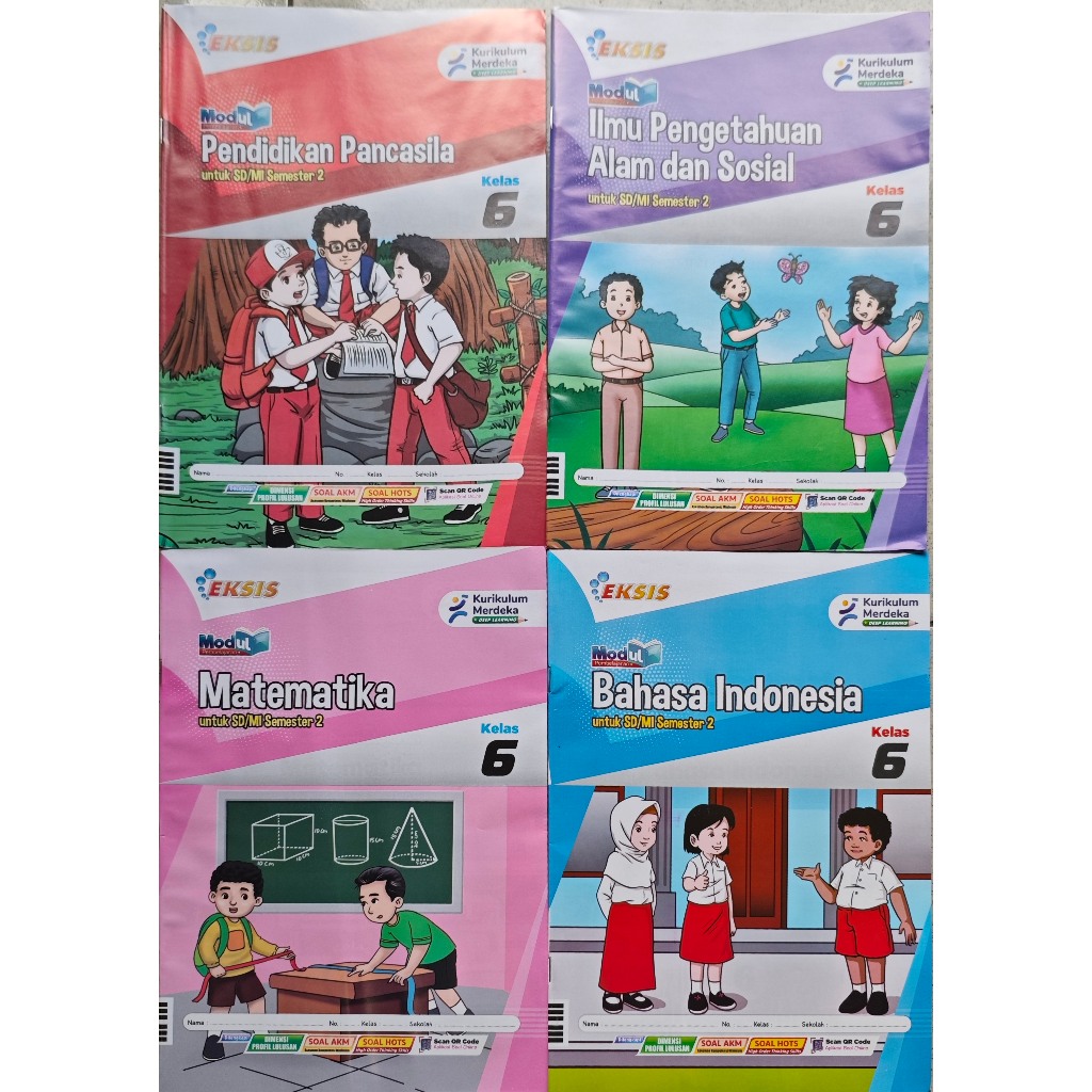 LKS EKSIS KELAS 6 SD SEMESTER 2 BAHASA INDONESIA. MATEMATIKA. PENDIDIKAN PANCASILA. IPAS. SENI RUPA 