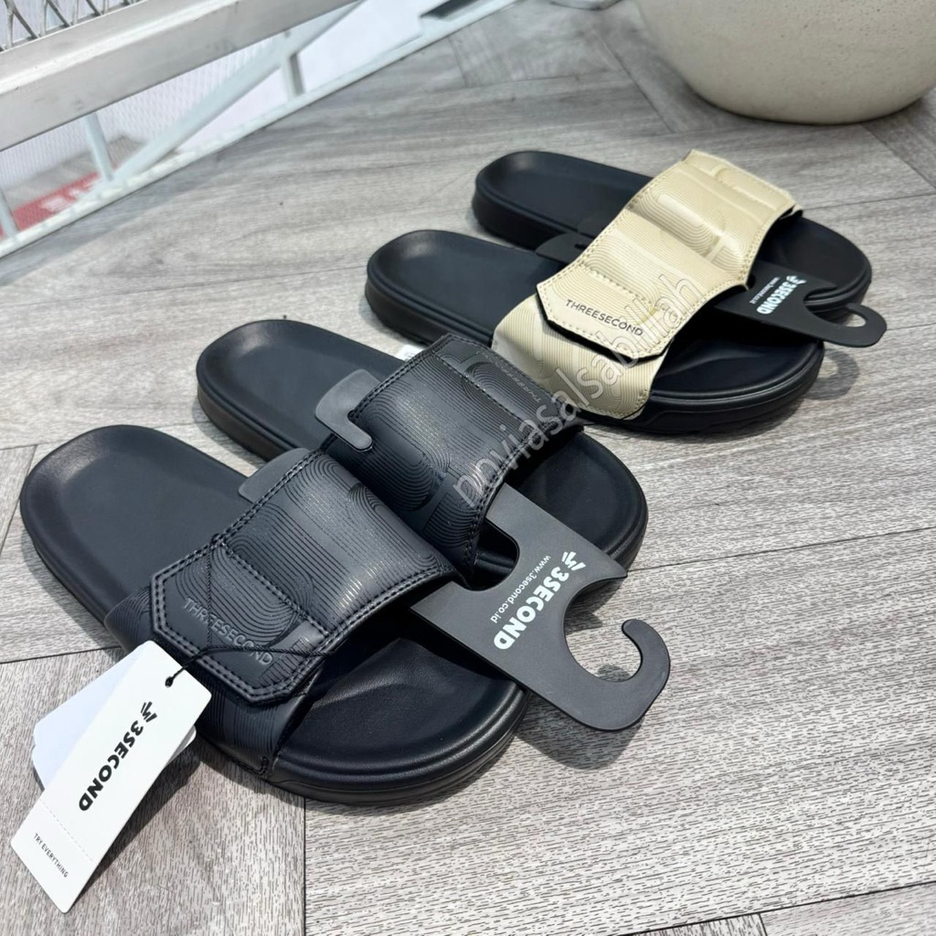 SANDAL SLIDE 3SECOND MEN TERBARU ORIGINAL 100%