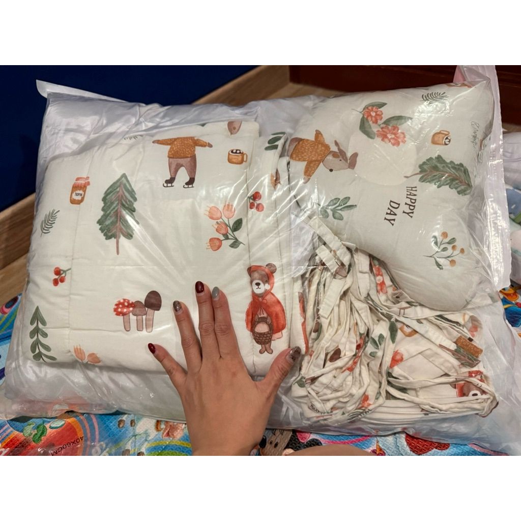 Preloved bed set Kikyo.co bumper 70x120 - foto haya perfrensi
