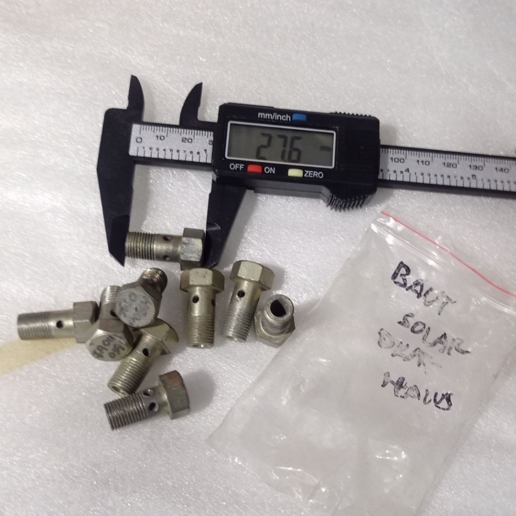 baut napel solar filter minyak solar baut kunci 14 baut 12 drat halus nos