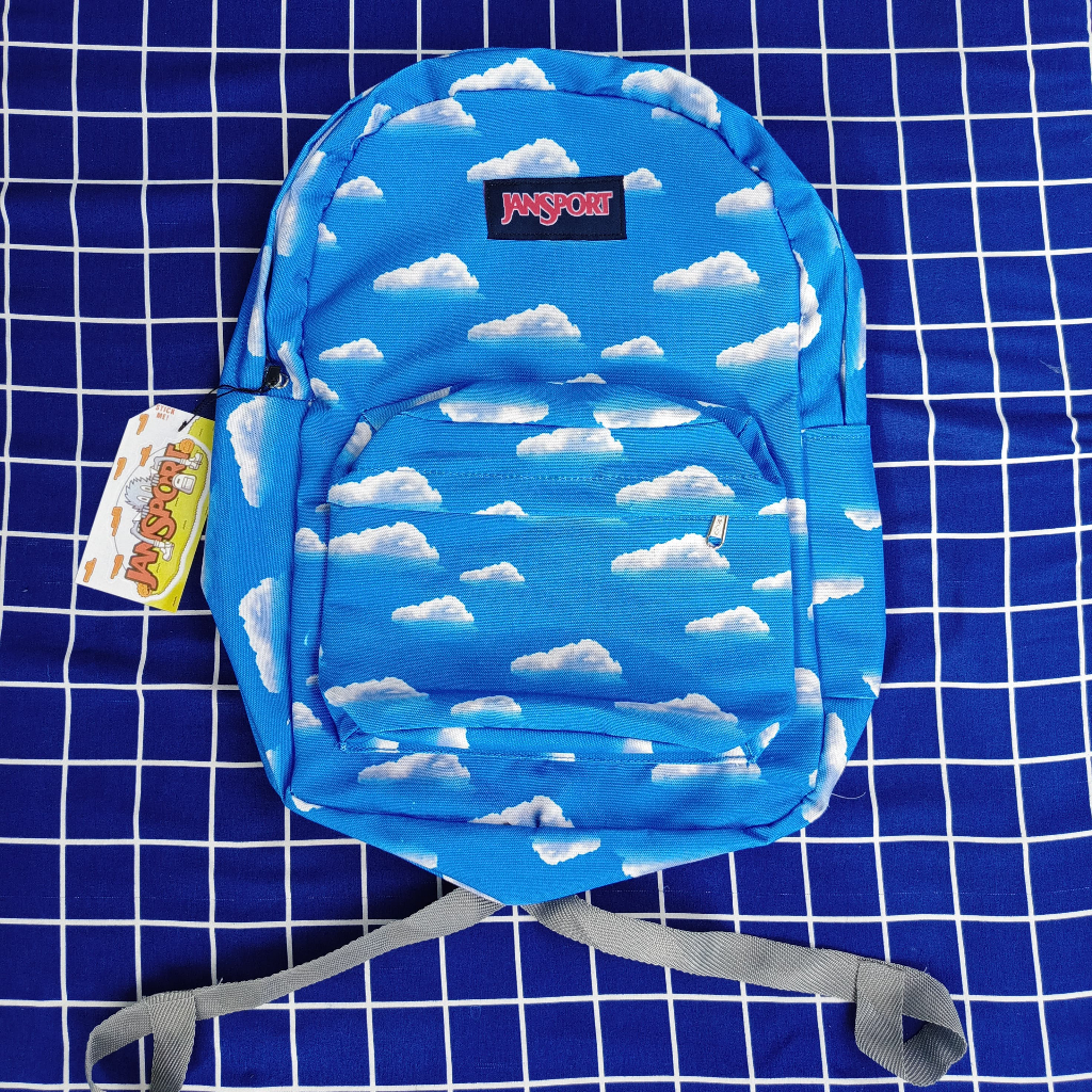 Tas Ransel Jansport Motif Awan Tas Pria/Wanita, Cocok Untuk SD/SMP/SMA/KULIAH Murah Meriah