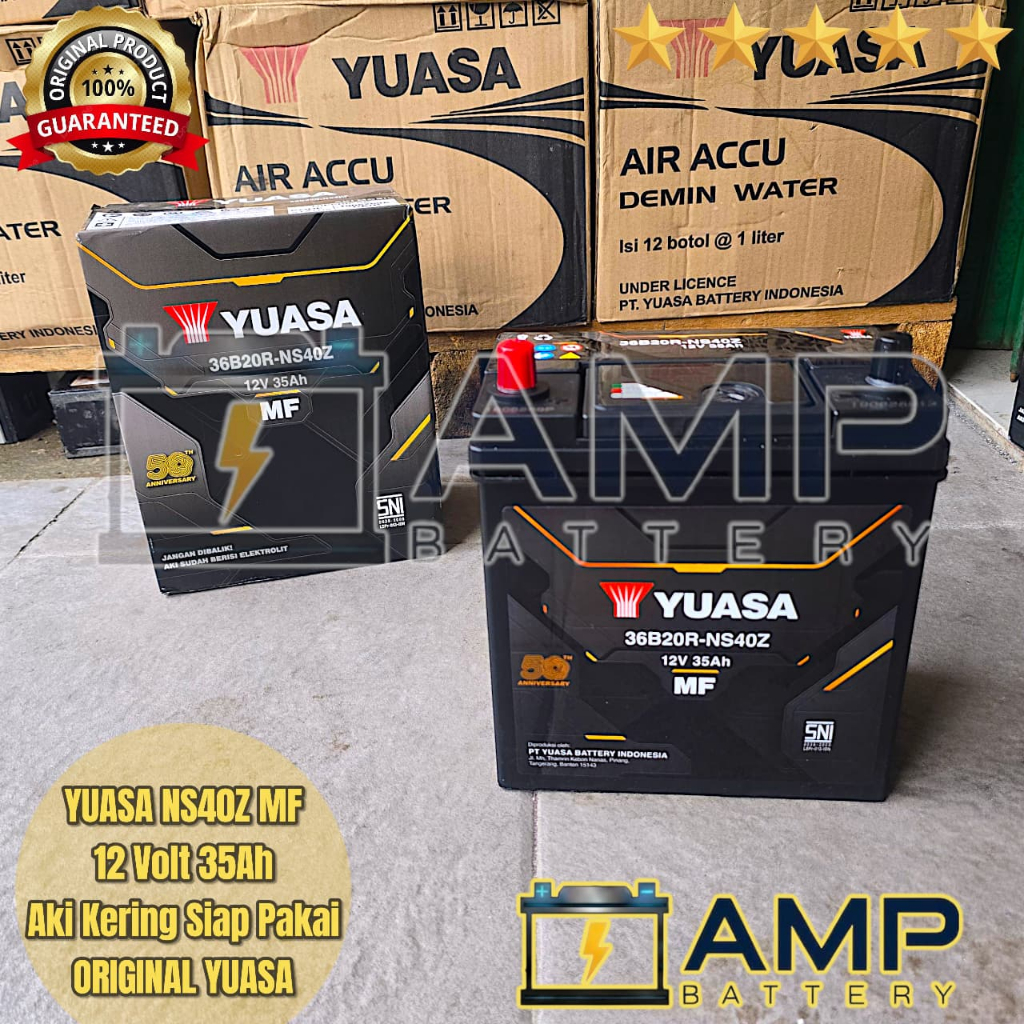 Aki Mobil Avanza Xenia old, Rush, Terios NS40Z YUASA MF Aki Kering Original