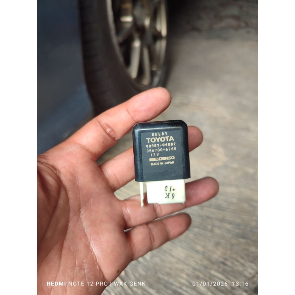 Relay Blower Ac fan3 Toyota Starlet kaki 5 Ori Second