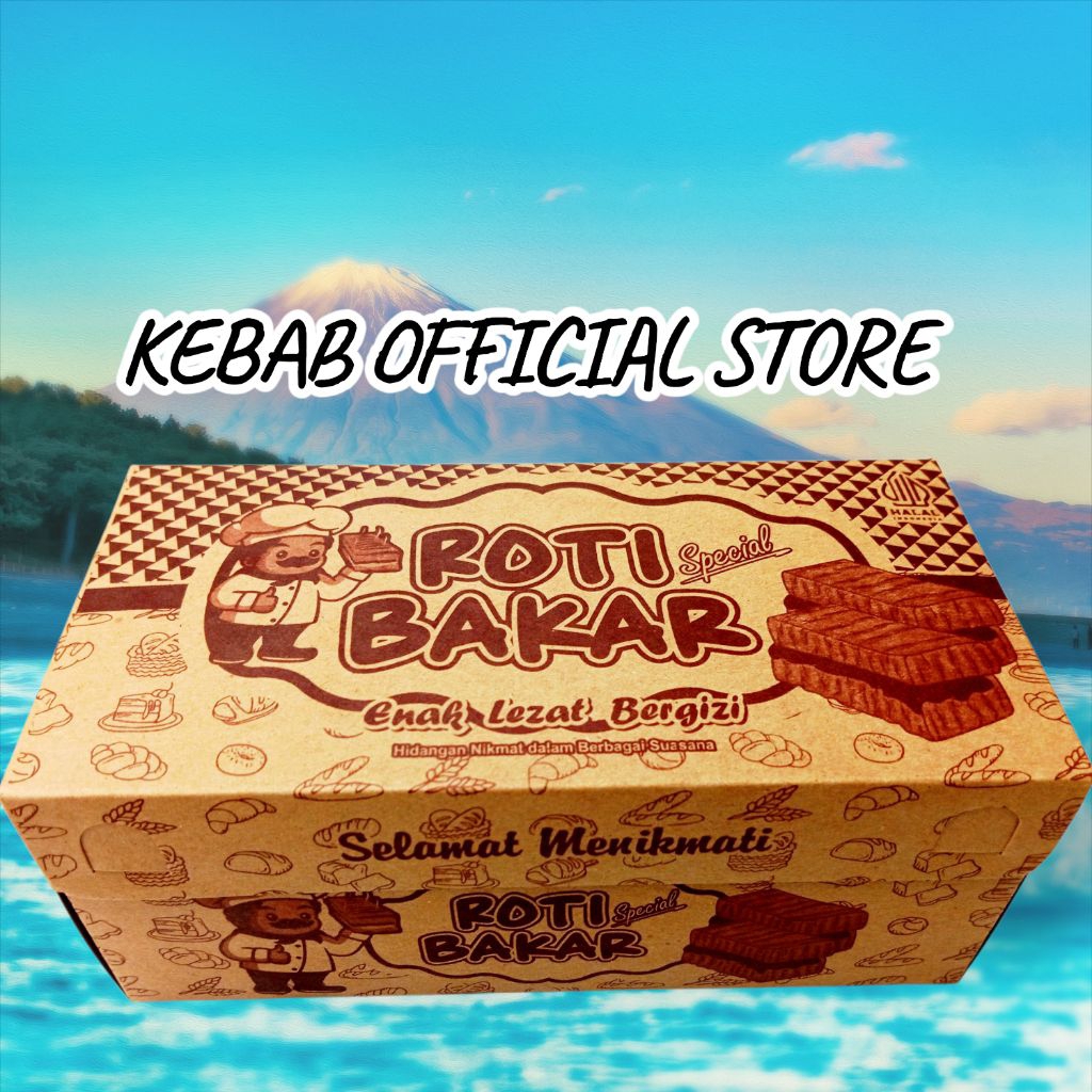 Dus Roti Bakar Bandung Craft Coklat isi 100 Lembar ukuran 2