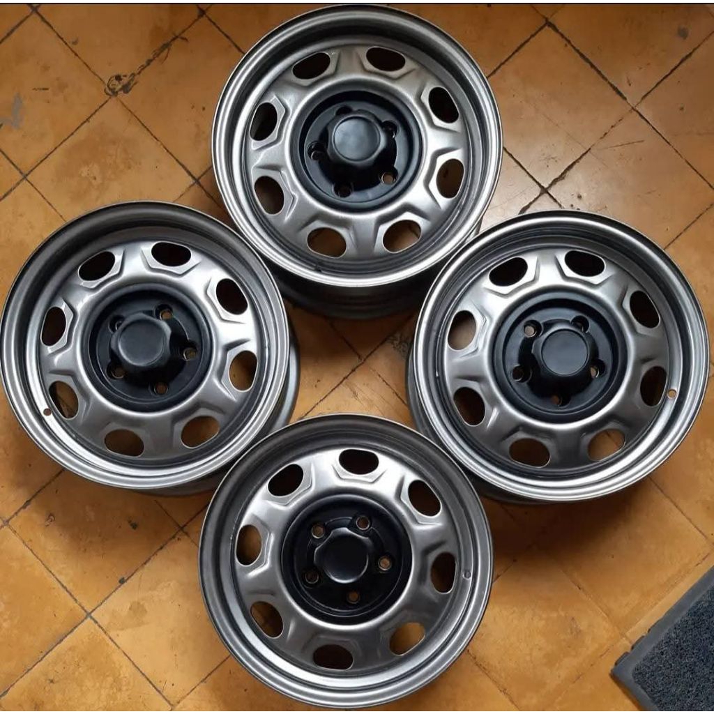 (1set isi 4pcs) Dop velg kaleng mobil PCD 5x114 bisa untuk ring13,14,15,16,17 Terios, rush, New Carr