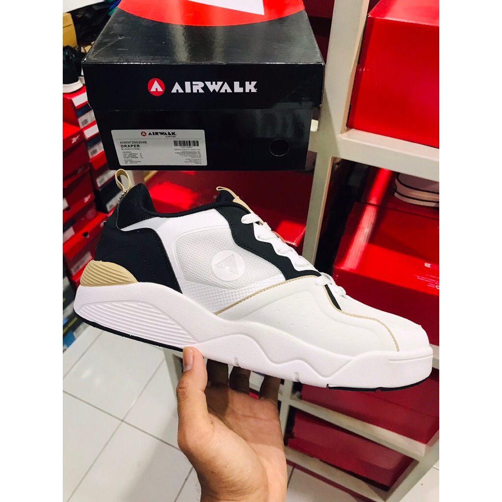 BIG SALE AIRWALK CLO [DIACA240801B] ORIGINAL SEPATU PUTIH/PRIA/SEKOLAH/SNEAKERS