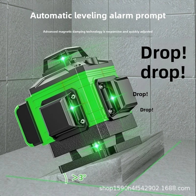 COD laser level bangunan waterpass laser multifungsi meteran laser level hilda 4d 8 line