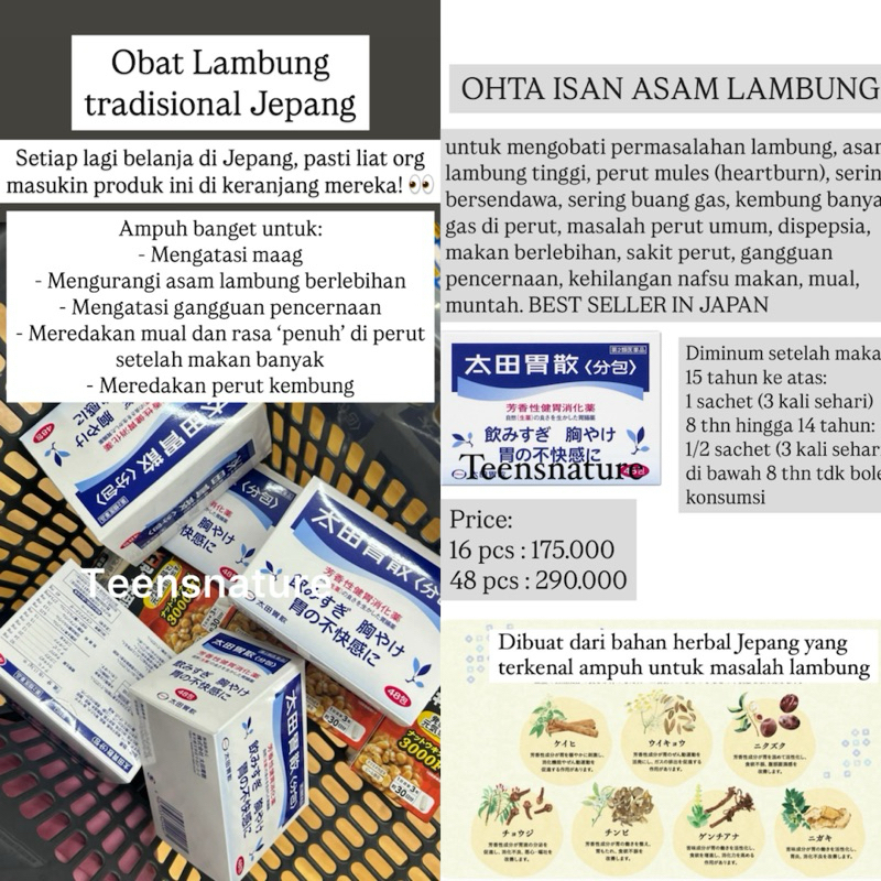 Ohta Isan Obat Tradisional Jepang untuk Lambung