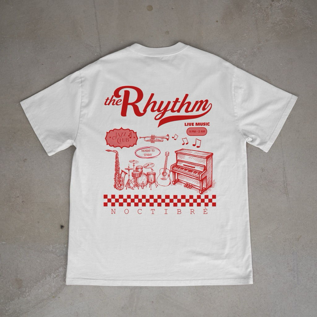 NOCTIBRE T-SHIRT JAZZ CLUB BAJU KAOS PRIA WANITA STREETWEAR TEBAL TERBARU COTTON COMBED 24s