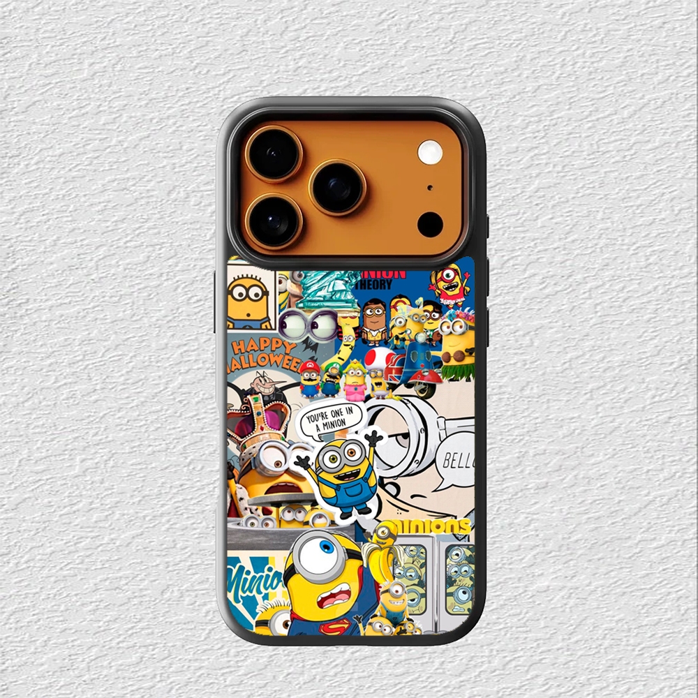 Case Hybrid Casing Softcase iphone 17 16 15 14 13 12 11 Pro Max Mini Plus X Xs Max XR Minions Bello