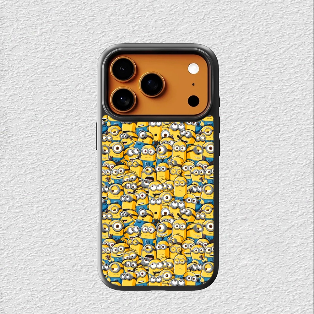 Case Hybrid Casing Softcase iphone 17 16 15 14 13 12 11 Pro Max Mini Plus X Xs Max XR Minions Wallpa