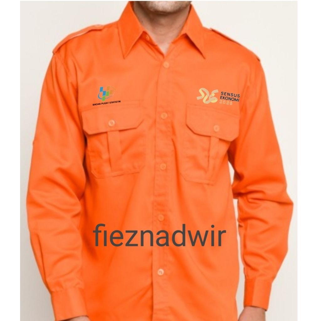 kemeja bps kemeja sensus ekonomi kemeja pendek/panjang badan pusat statistic sensus ekonomi