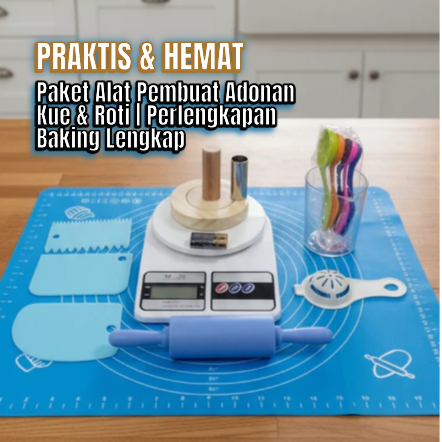 Paket Alat Pembuat Adonan Kue & Roti | Perlengkapan Baking Lengkap