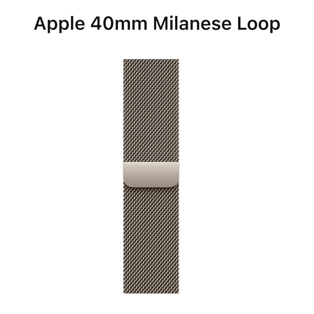 Original Apple Watch Band Milanese Loop Natural Rantai Tali Jam Strap Besi MAXK4FE/A