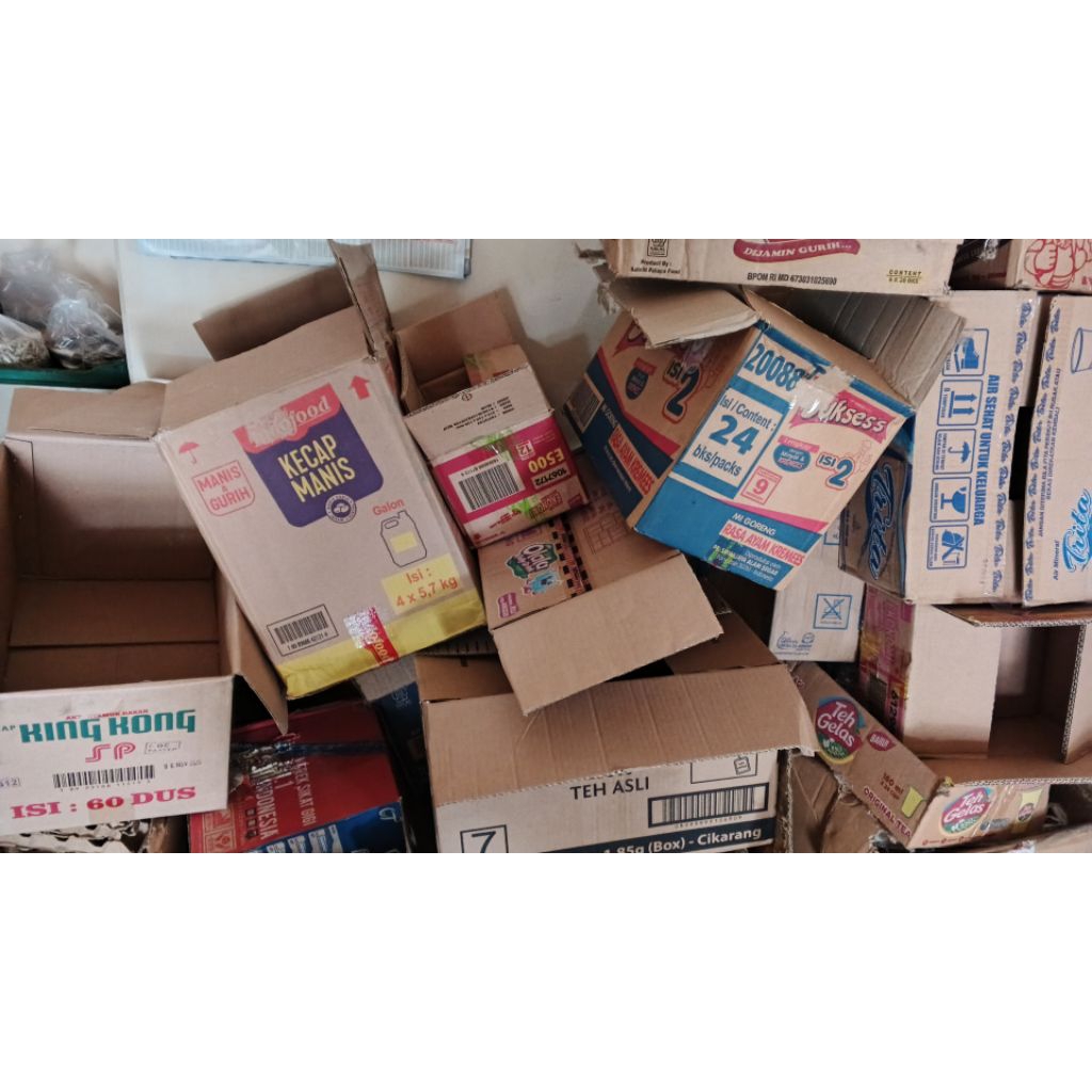 KARDUS BEKAS / KARDUS PACKING / KARDUS MAKANAN / KARDUS MINUMAN / BOX / PACKING