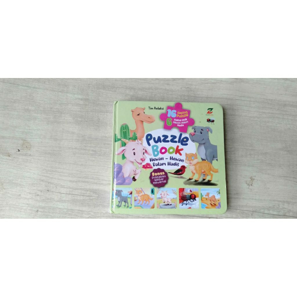 Preloved Boardbook Puzzle Book Hewan-hewan dalam Hadits Tanpa Puzzle