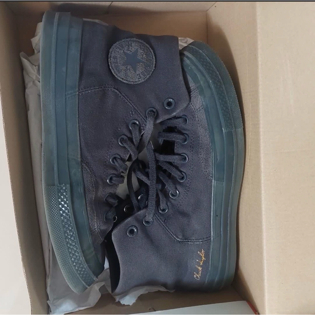 Preloved Converse Chuck 70 Marquis Hi Nightfall Grey/Cyber Grey Authentic/ORI 100% Size 42 (27cm)