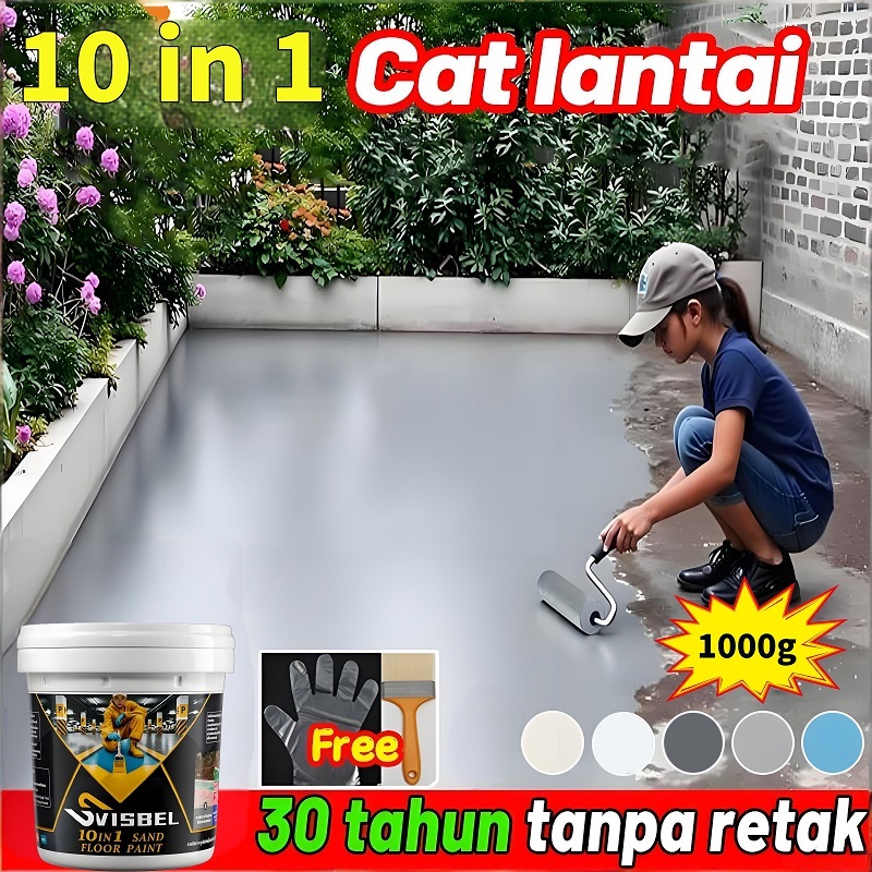 10 in 1cat epoxy lantai cat lantai epoxy lantai semen Cocok untuk lantai /pabrik/ gudang /bengkel /k