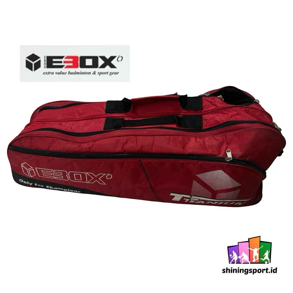 Tas Raket Badminton Ebox 2R Titanium 100% Original
