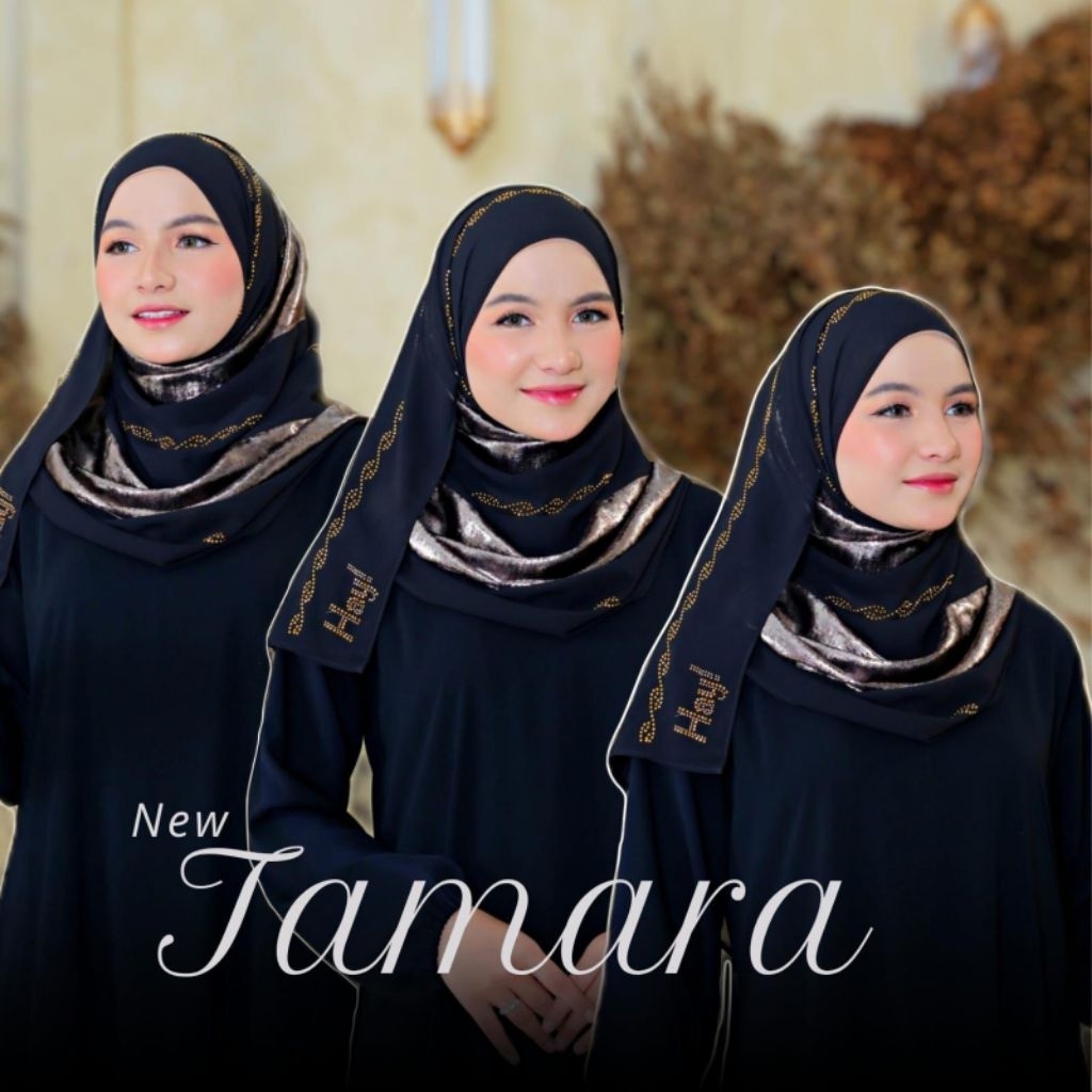 Pashmina hijab NEW Tamara Exclusive Hay mewah mata mata pesta COD