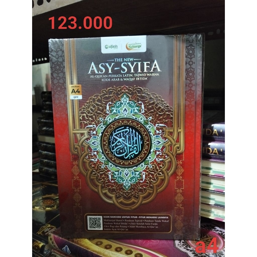 Asy syfa Al'quran per kata latin,tajwid warna kode arab & waqaf ibtida A40