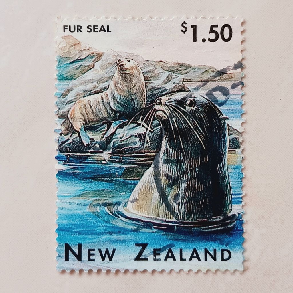 (OG) Perangko New Zealand 1996 Marine Wildlife - New Zealand Fur Seal (Arctocephalus forsteri) 1,50 