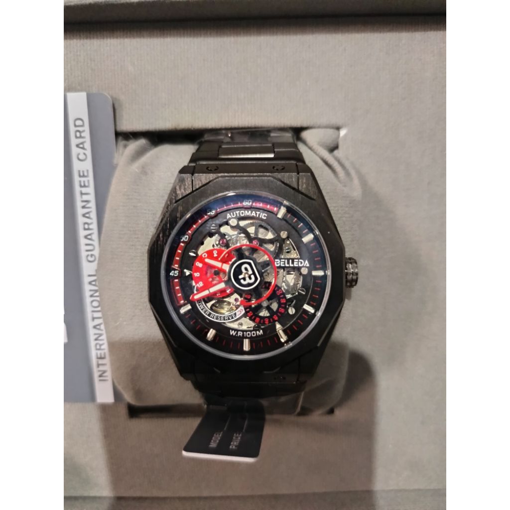 Jam Tangan Pria Belleda 9568 Automatic Stainless Anti Air 10 Atm