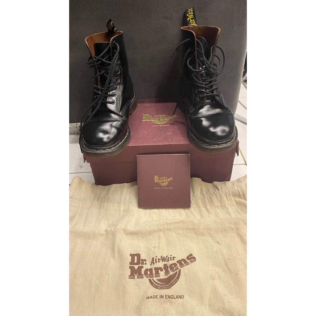 Dr Martens 1460 Black Quillon MIE