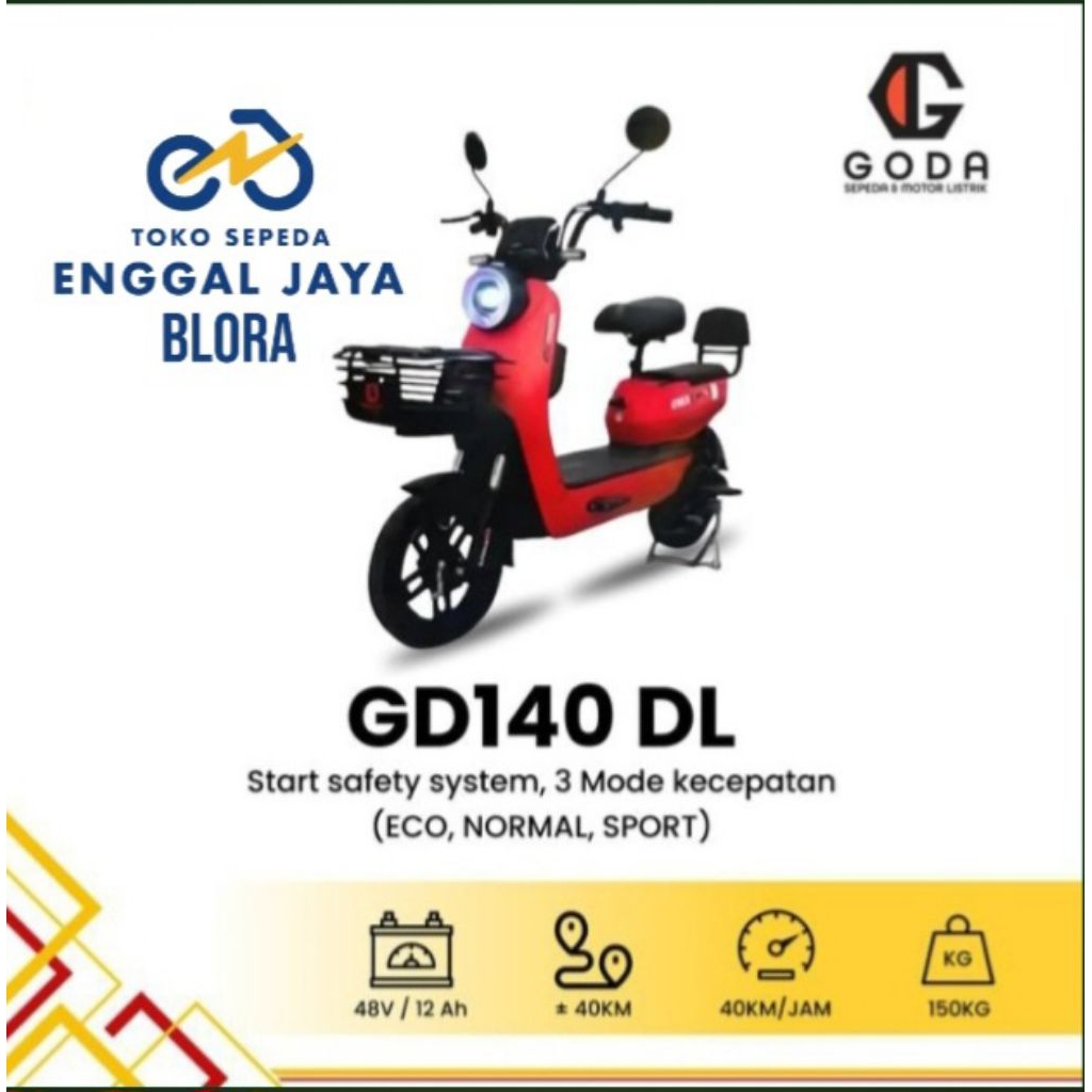 SEPEDA LISTRIK GODA 140 DL