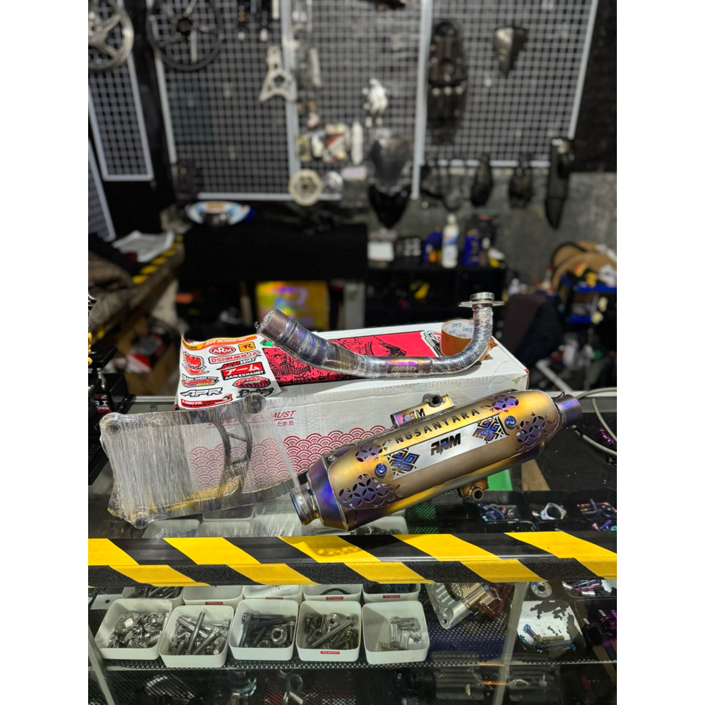 Knalpot Arm mio sporty Full Titanium nusantara