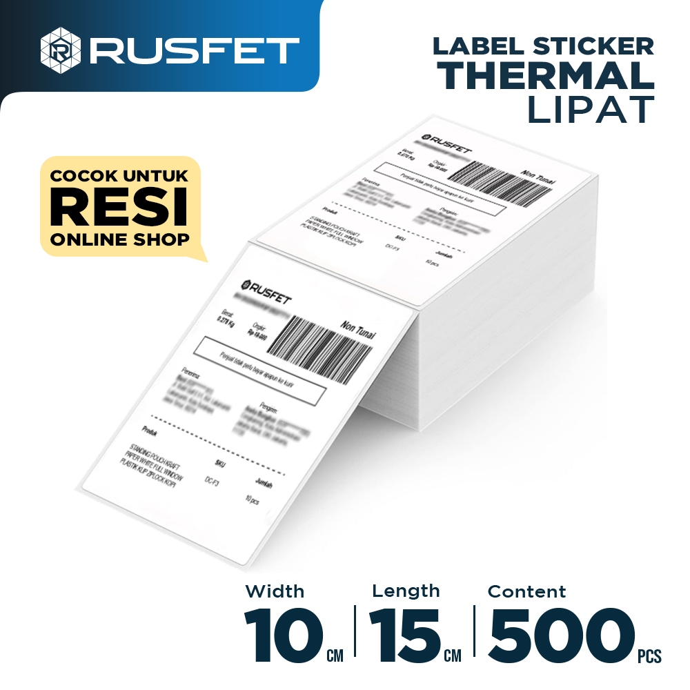 Label Resi Thermal Stiker Thermal LIPAT 100x150mm Label Baracode Thermal
