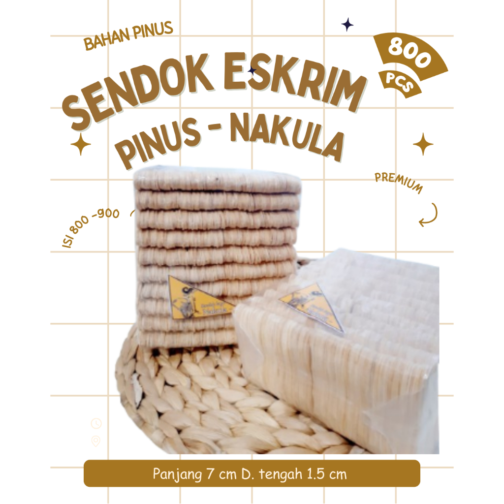 Sendok Es Grem Kayu Pinus Isi 1000 pcs Es Krim Stik Ice Cream Kayu Sendok Ice Cup