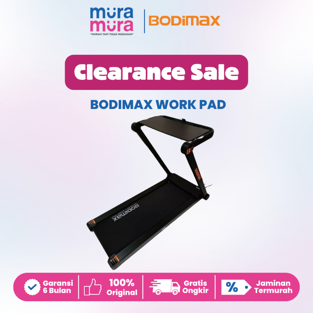 Clearance Sale Bodimax Running Pad 3 In 1 Work Pad Folding Treadmill Gym Alat Olahraga Fitness