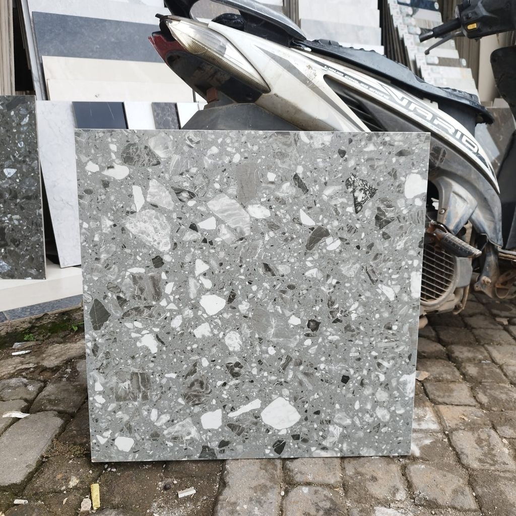 Granite Infiniti Tiago Grey 60x60 Matt Granit Anti Selip Unpolish Motif Teraso