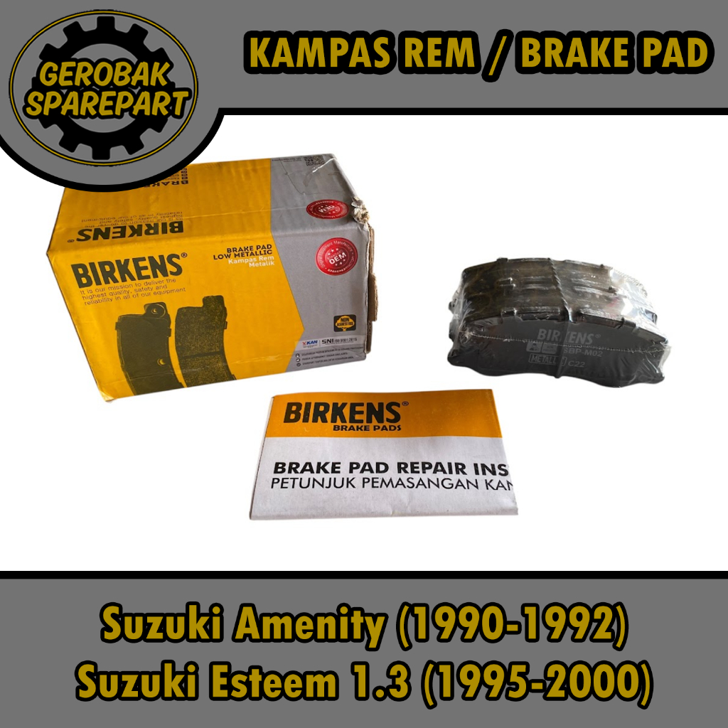Kampas Rem Brake Pad Depan - Suzuki Amenity / Esteem 1.3 Birkens