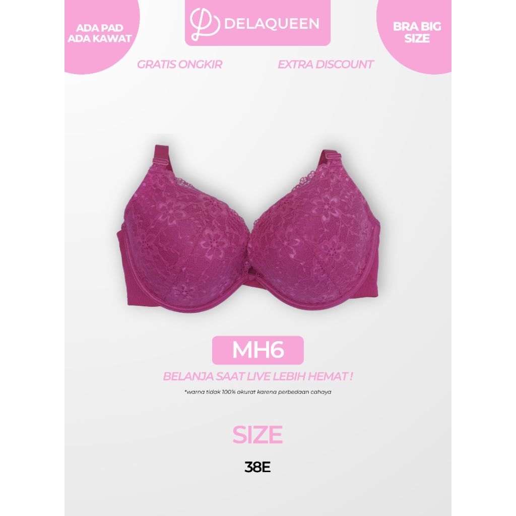Delaqueen | Bra Big Size Bra Jumbo Bh Big Size 38E MH6
