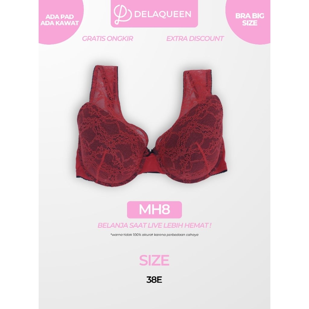 Delaqueen | Bra Big Size Bra Jumbo Bh Big Size 38E MH8