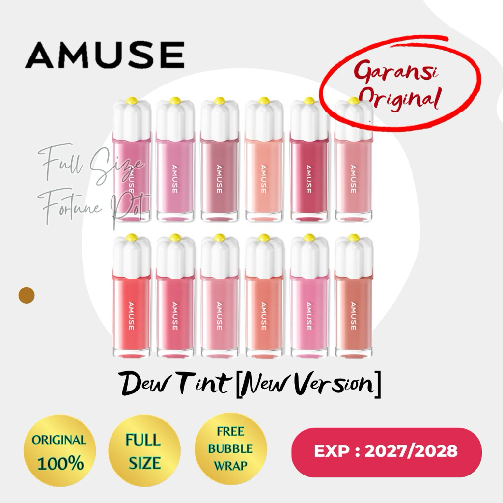 [Ready] RENEWAL Amuse Dew Tint Daisy - Amuse Lip Tint