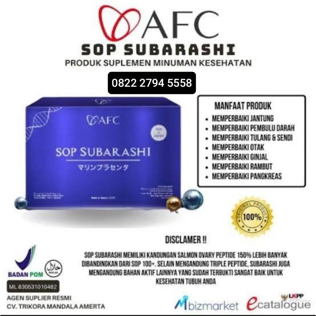 AFC SOP SUBARASHI ASLI ORIGINAL