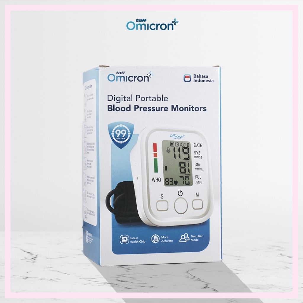 Omicron Tensimeter Digital Tensimeter Digital Lengan Omicron Taff Alat Ukur Tekanan Darah Otomatis A