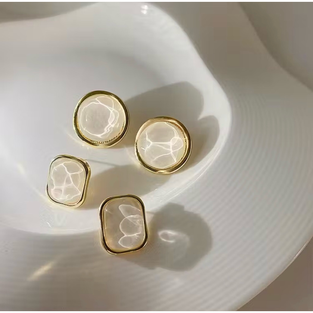 Vashi 007 Anting Kotak dan Bulat Stud