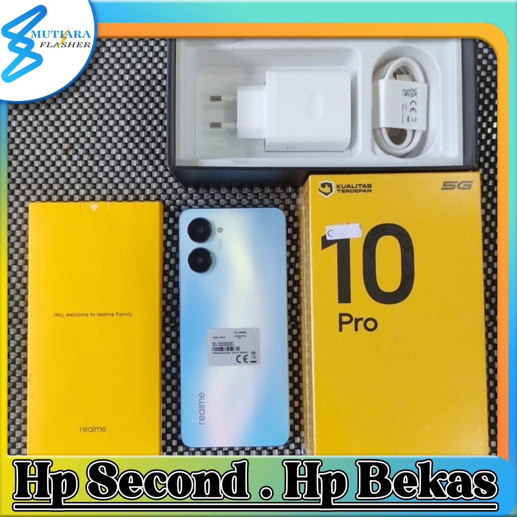 Realme 10 Pro 5G Ram 8/128GB | Ram 8/256GB Bekas Original Flasher Store